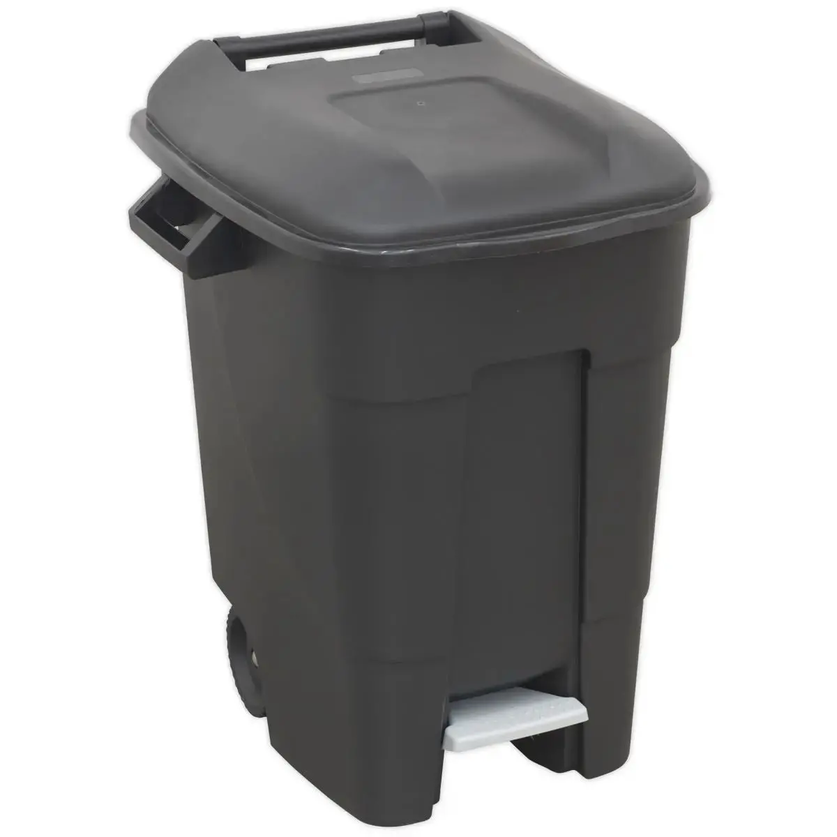 Sealey Refuse/Wheelie Bin With Foot Pedal 100L - Black 1
