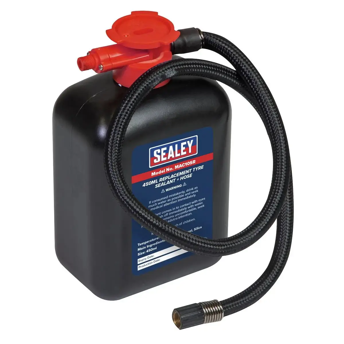 Sealey Replacement Tyre Sealant 450Ml & Hose 1