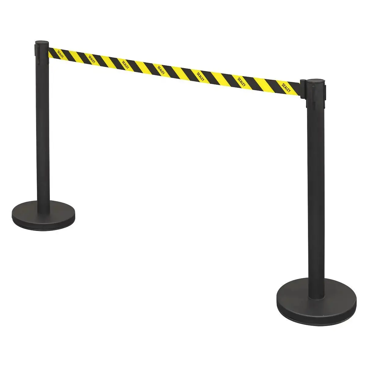 Sealey Retractable Safety Belt Barrier Post - Set Of 2 1