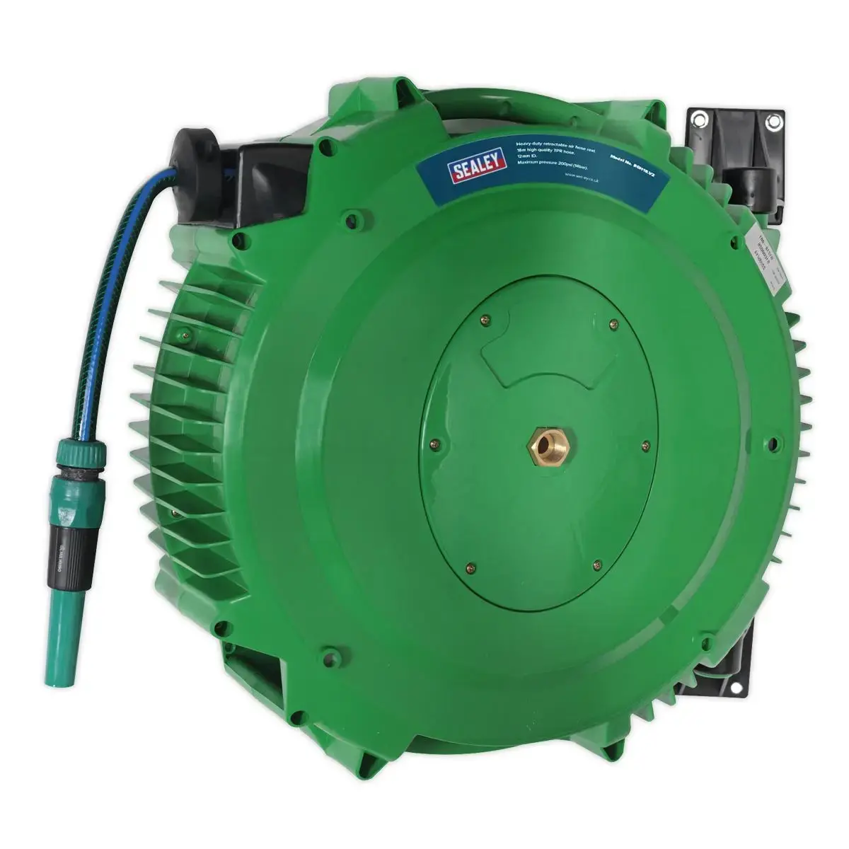 Sealey Retractable Water Hose Reel 18M 12Mm Id Pvc Hose 1