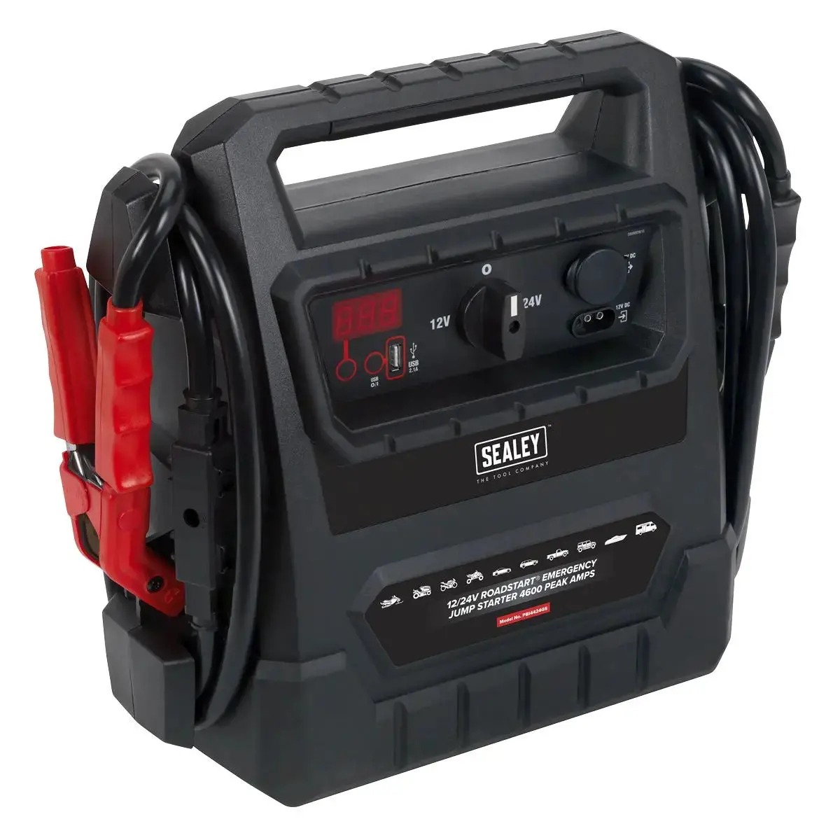 Sealey Roadstart® Emergency Jump Starter 12/24V 4600 Peak Amps - Dekra Approved 1