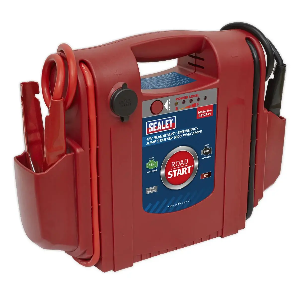 Sealey Roadstart® Emergency Jump Starter 12V 1600 Peak Amps 1