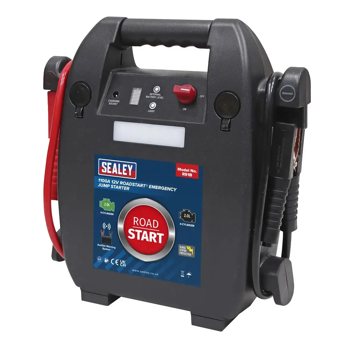 Sealey Roadstart® Emergency Jump Starter 12V 2L 4-Cylinder 1