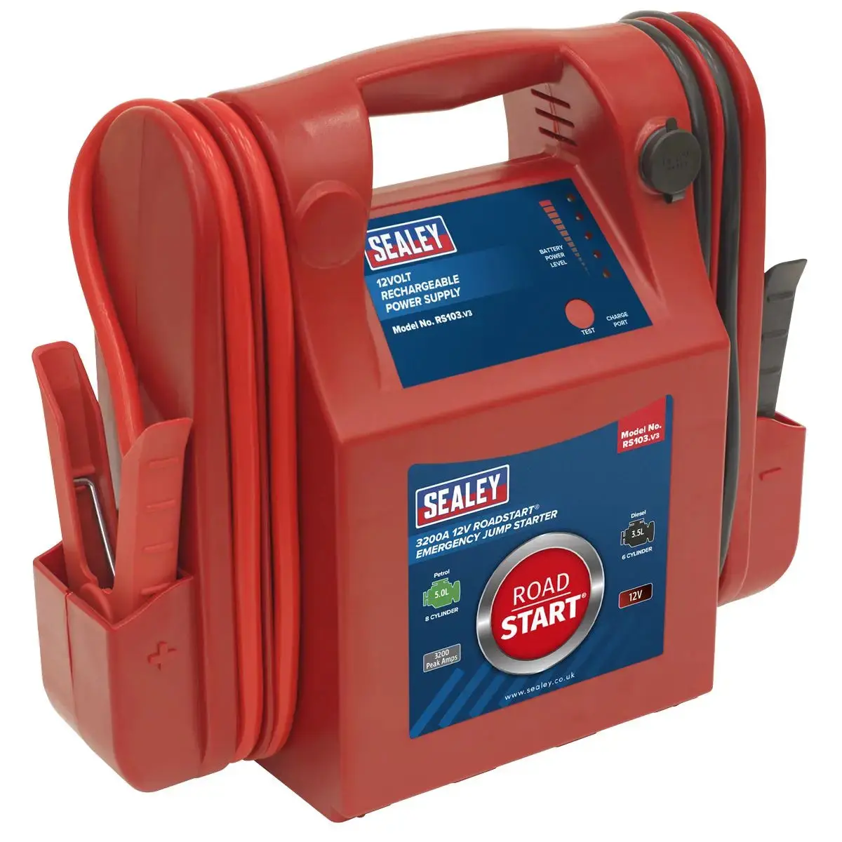 Sealey Roadstart® Emergency Jump Starter 12V 3200 Peak Amps 1