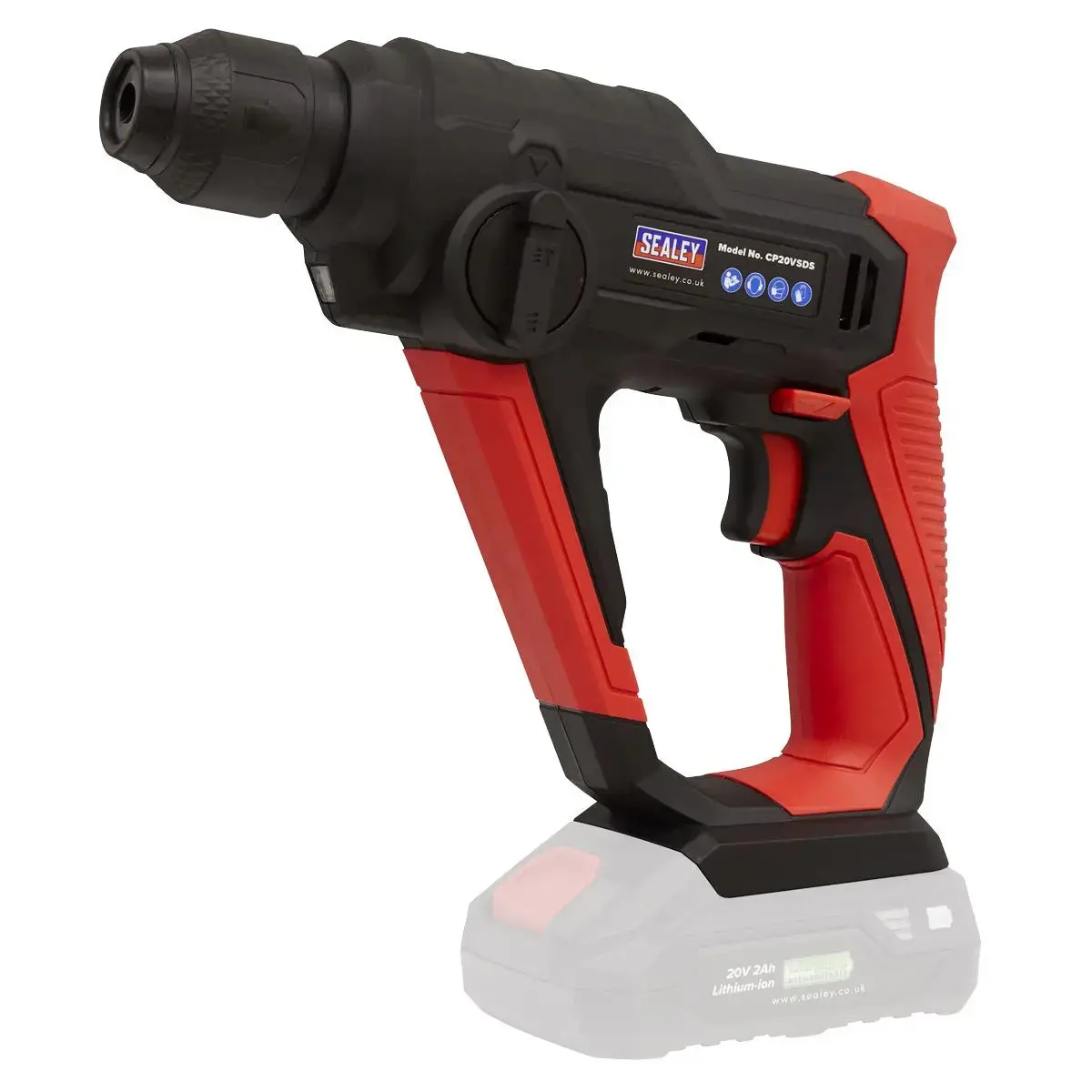 Sealey Rotary Hammer Drill 20V Sds Plus Body Only Cp20v Series 1