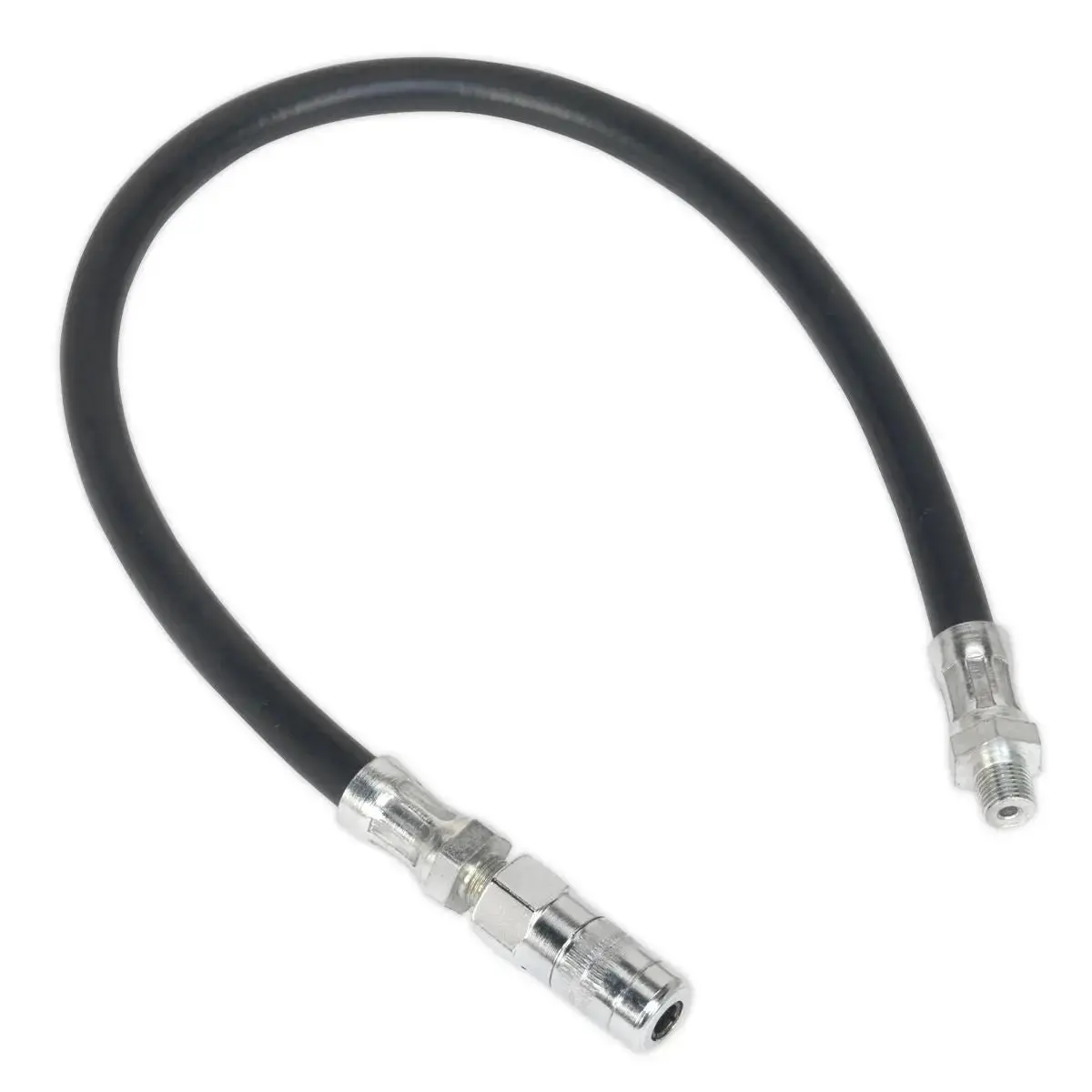 Sealey Rubber Delivery Hose With 4-Jaw Connector Flexible 450Mm 1/8"Bsp Gas 1