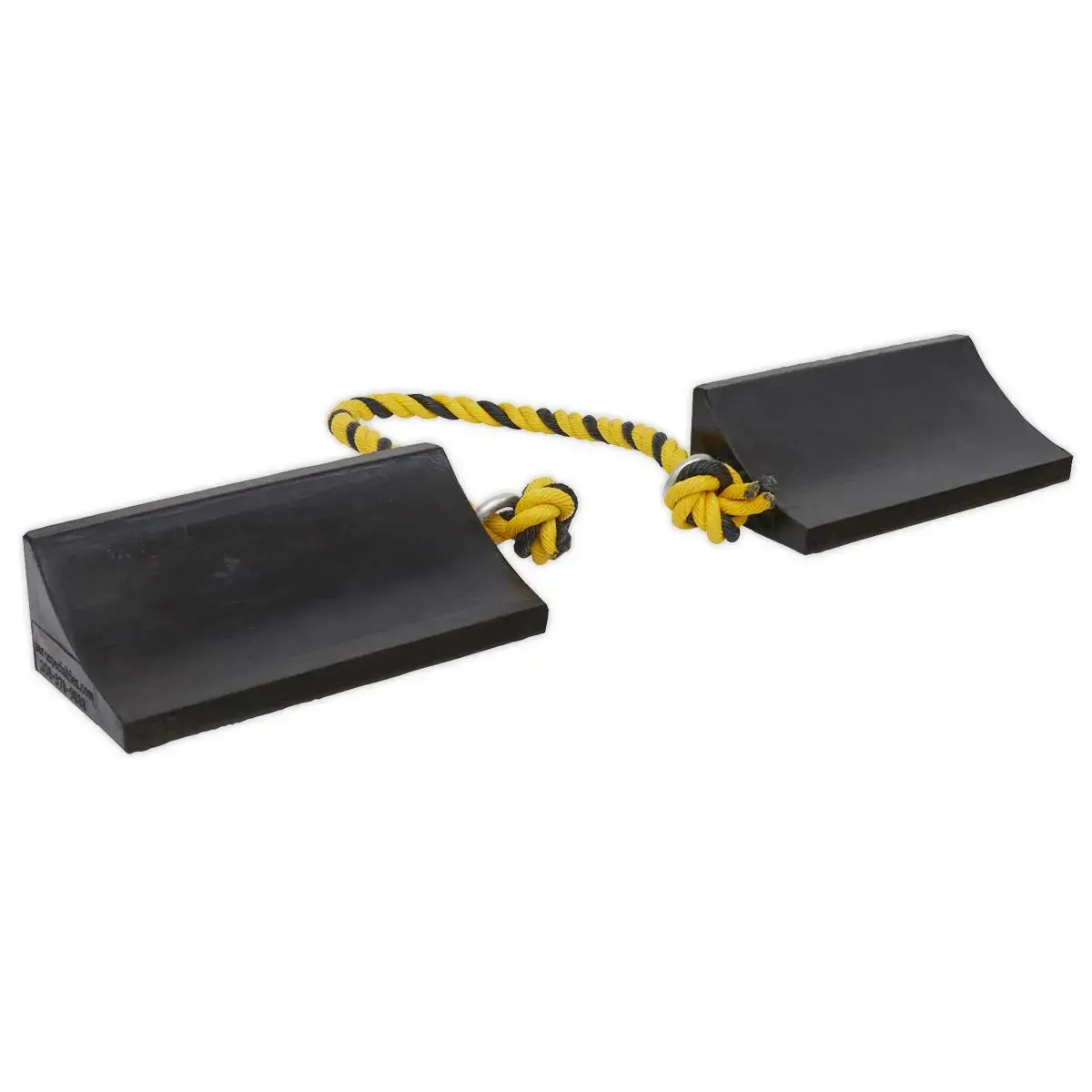 Sealey Rubber Wheel Chocks Heavy-Duty - Pair 1