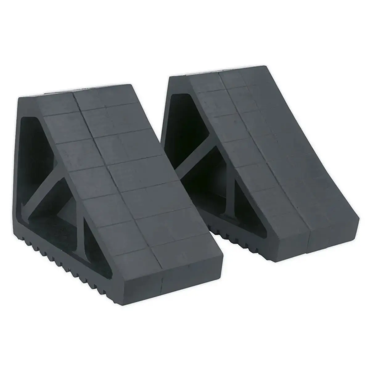 Sealey Rubber Wheel Chocks - Pair 1