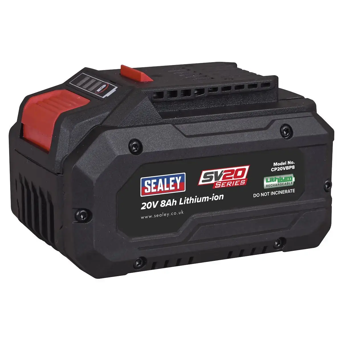 Sealey Sv20 Series Power Tool Battery 20V 8Ah 1
