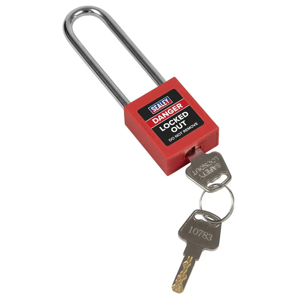 Sealey Safety Lockout Padlock - Long Shackle 1