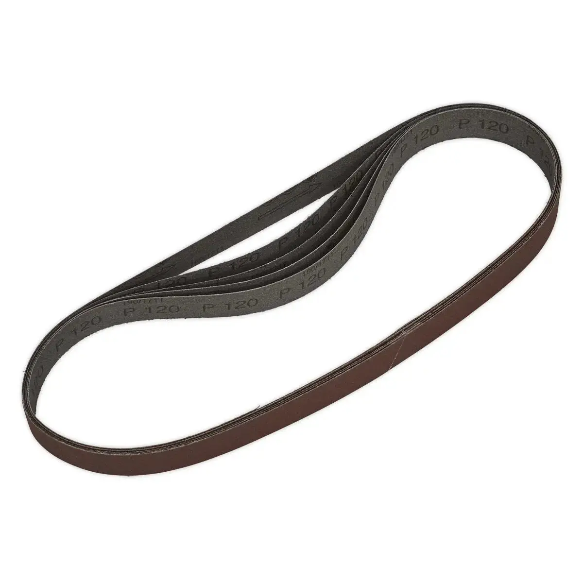 Sealey Sanding Belt 25 X 762Mm 120Grit Pack Of 5 1