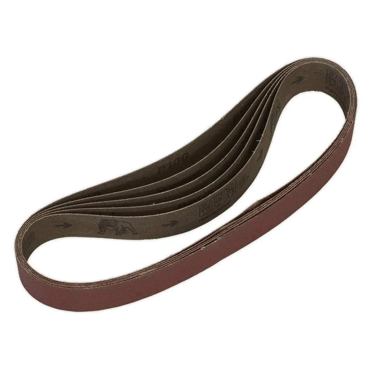 Sealey Sanding Belt 30 X 540Mm 100Grit Pack Of 5 1