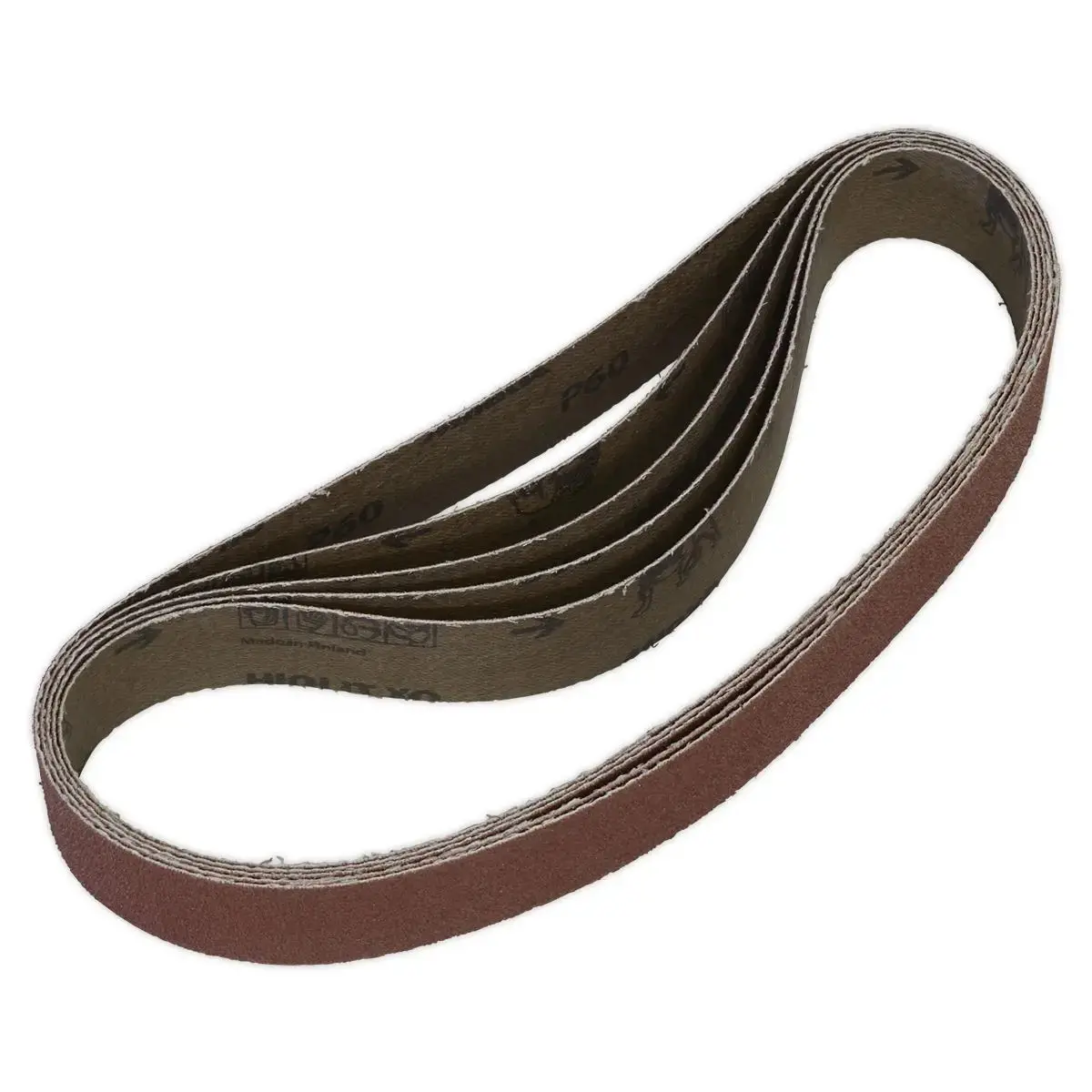 Sealey Sanding Belt 30 X 540Mm 60Grit Pack Of 5 1