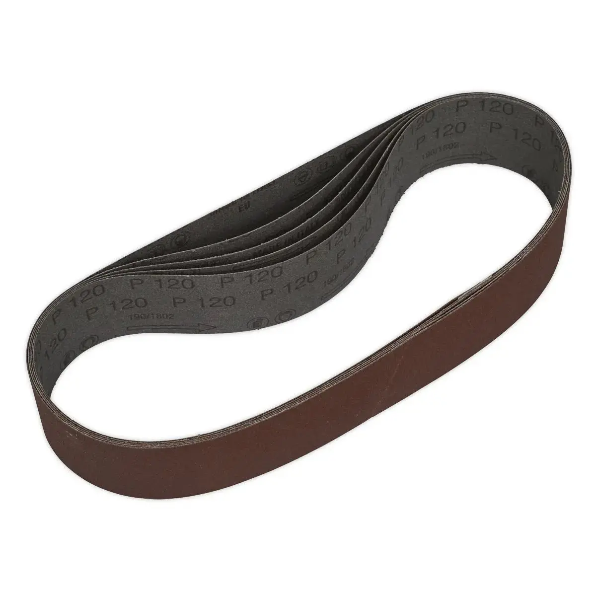 Sealey Sanding Belt 50 X 686Mm 120Grit Pack Of 5 1