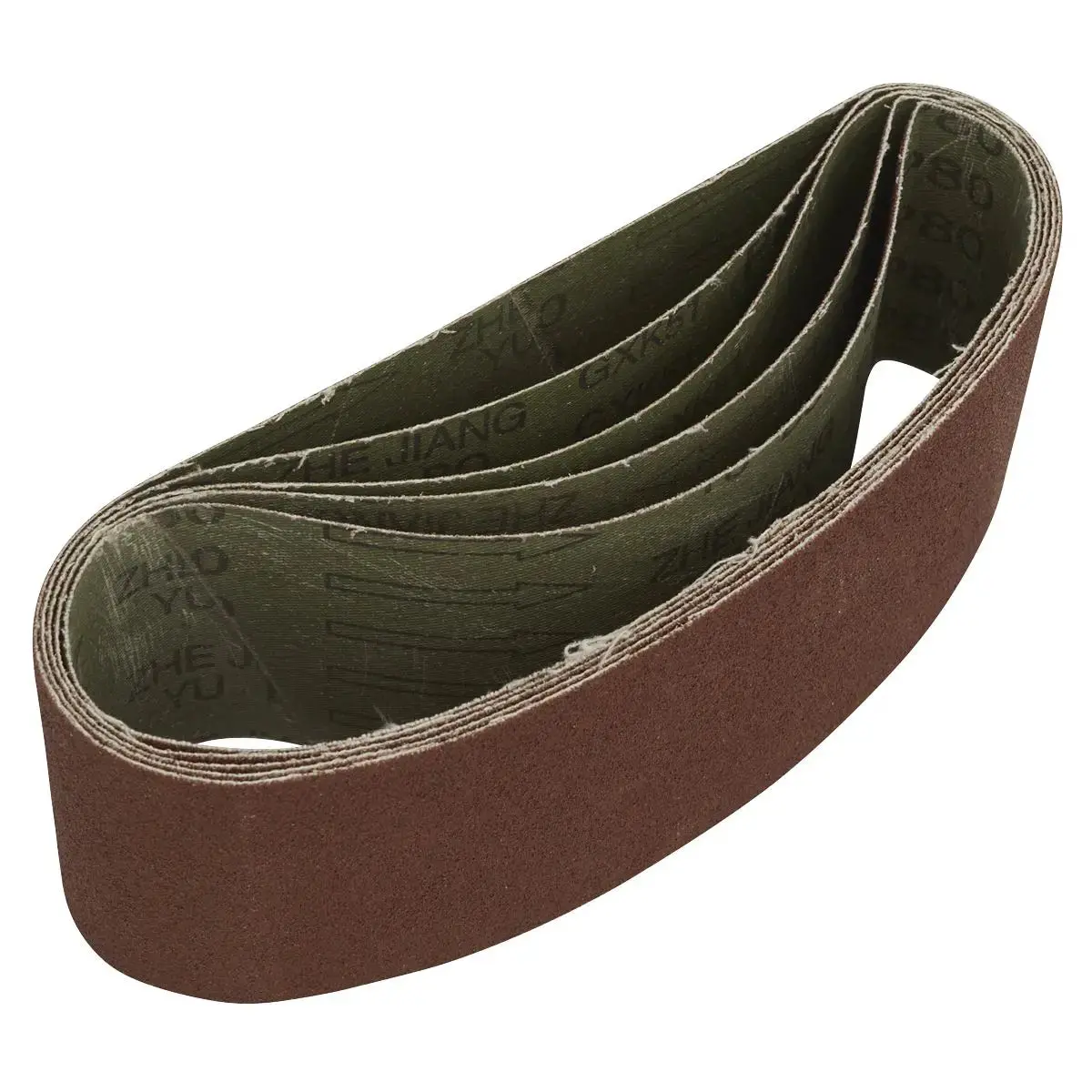 Sealey Sanding Belt 76 X 457Mm 80Grit Pack Of 5 1