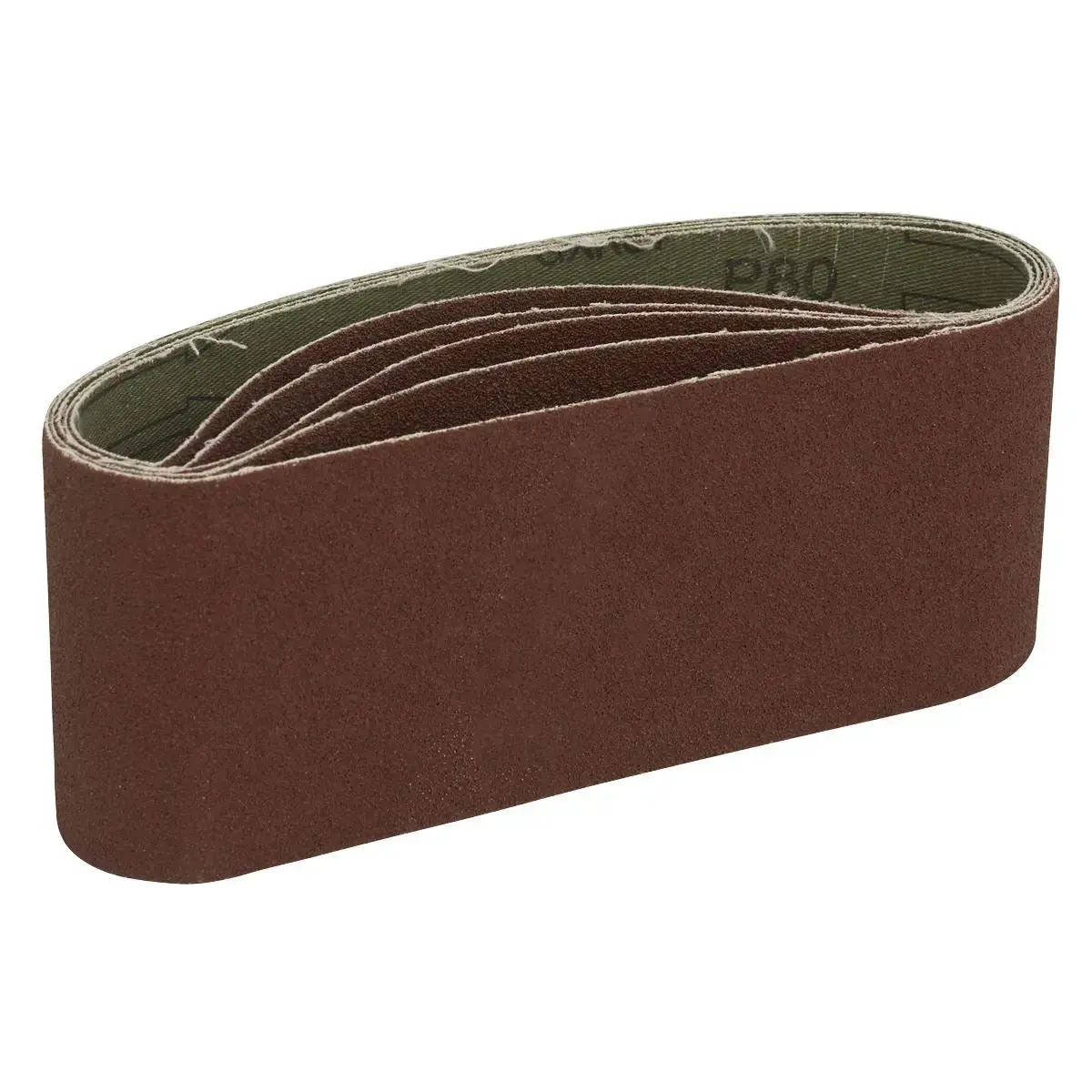 Sealey Sanding Belt 76 X 457Mm 80Grit Pack Of 5 2