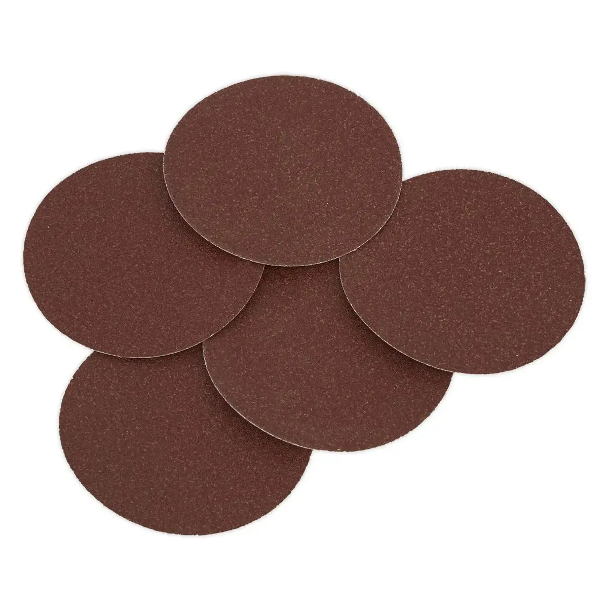 Sealey Sanding Disc Ø125mm 80Grit Adhesive Backed Pack Of 5 1