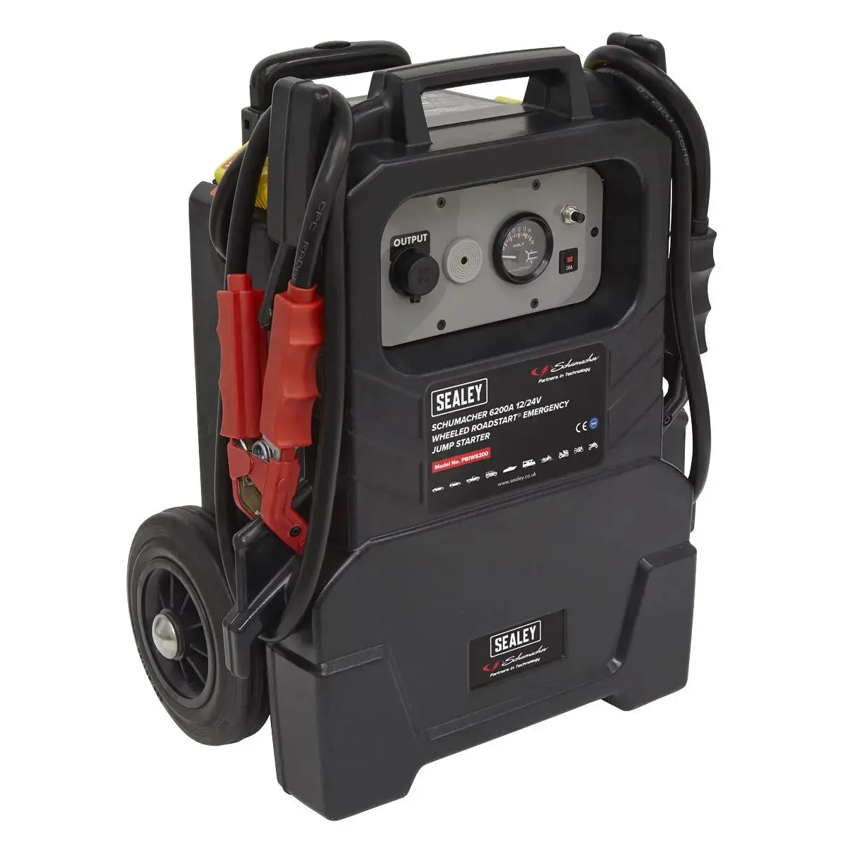Sealey Schumacher Schumacher® Wheeled Roadstart® Emergency Jump Starter 12/24V 1500Hp 1