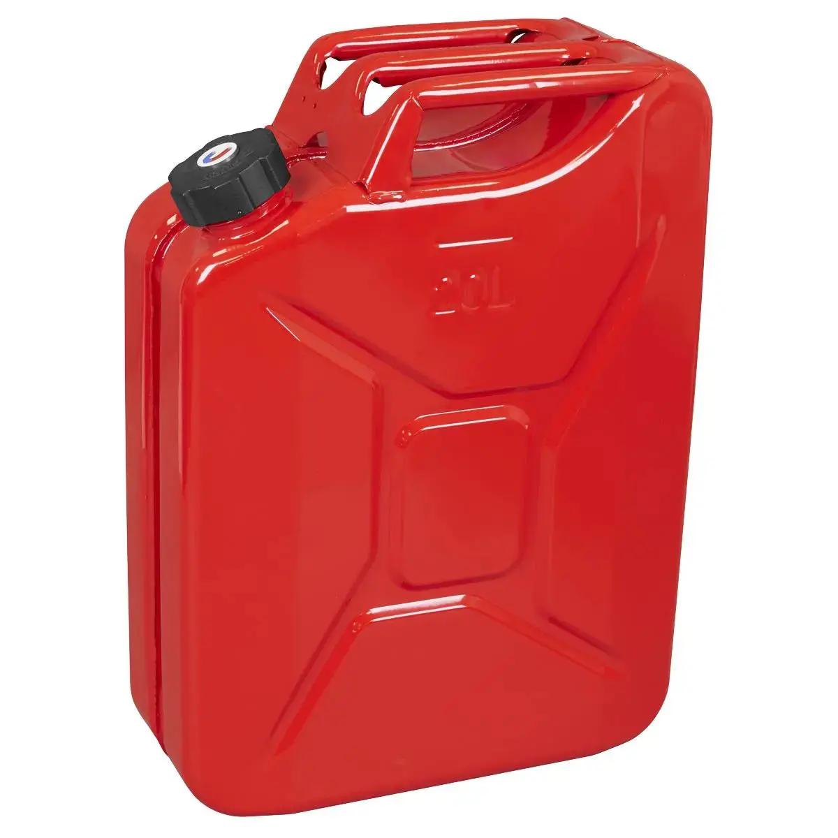 Sealey Screw Cap Metal Jerry Can 20L - Red 1