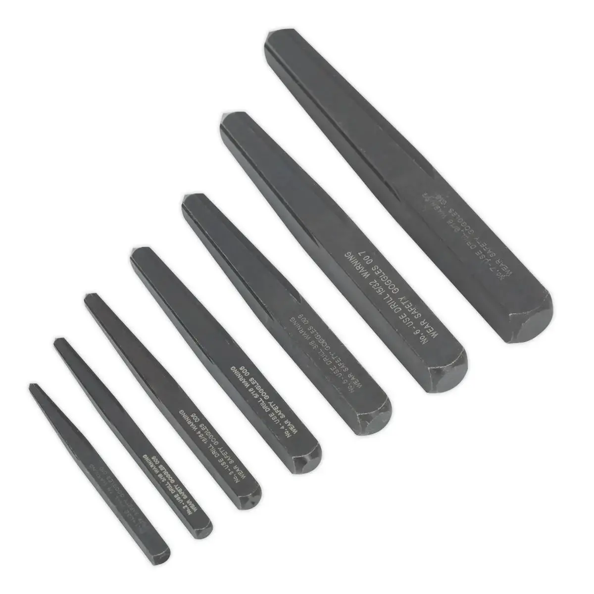 Sealey Screw Extractor Set 7Pc Square Type 1