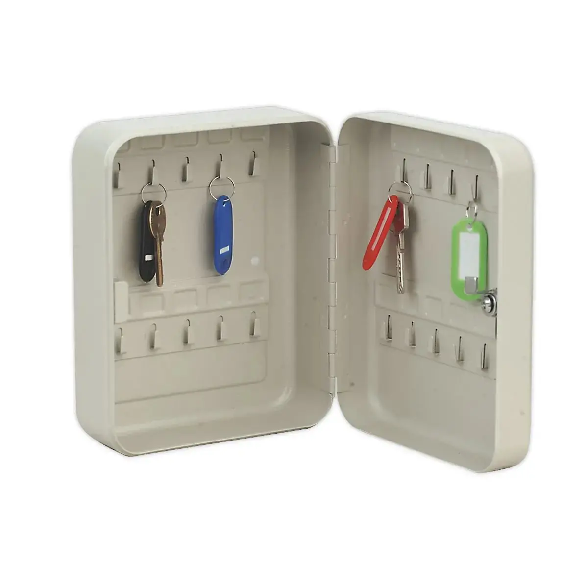 Sealey Security Key Cabinet With 20 Key Tags Coloured Wall Mounted 1