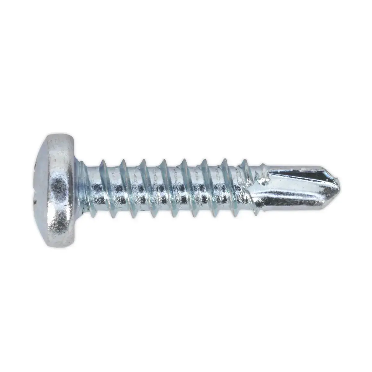 Sealey Self-Drilling Screw 4.2 X 19Mm Pan Head Phillips Zinc Pack Of 100 1