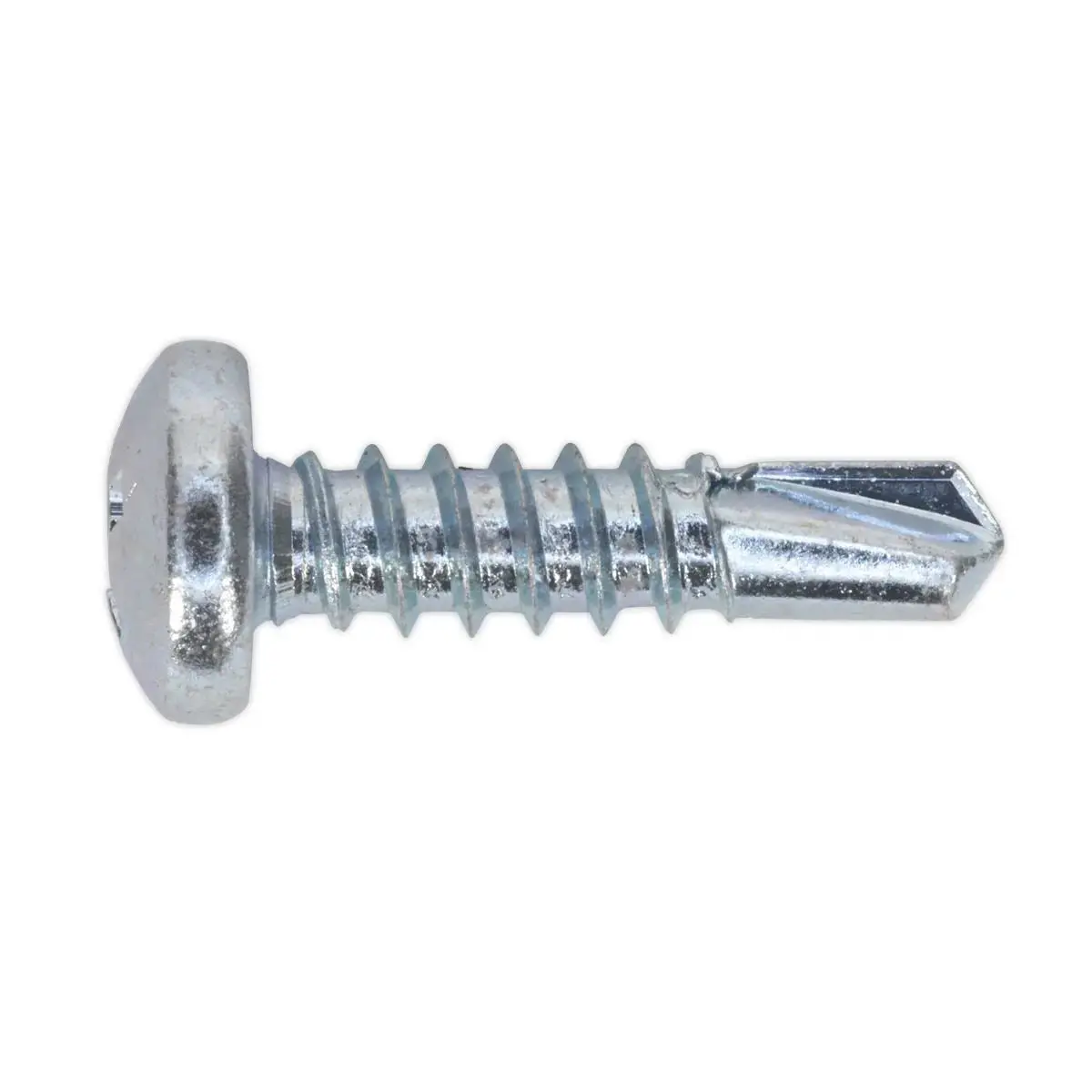 Sealey Self-Drilling Screw 4.8 X 19Mm Pan Head Phillips Zinc Pack Of 100 1