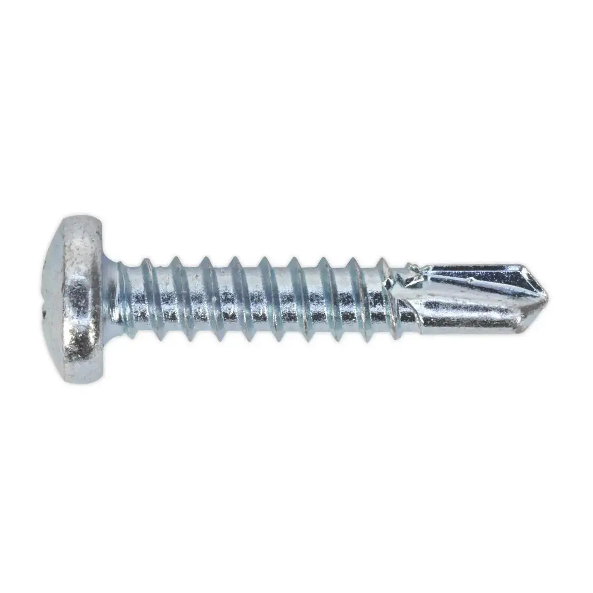 Sealey Self-Drilling Screw 4.8 X 25Mm Pan Head Phillips Zinc Pack Of 100 1