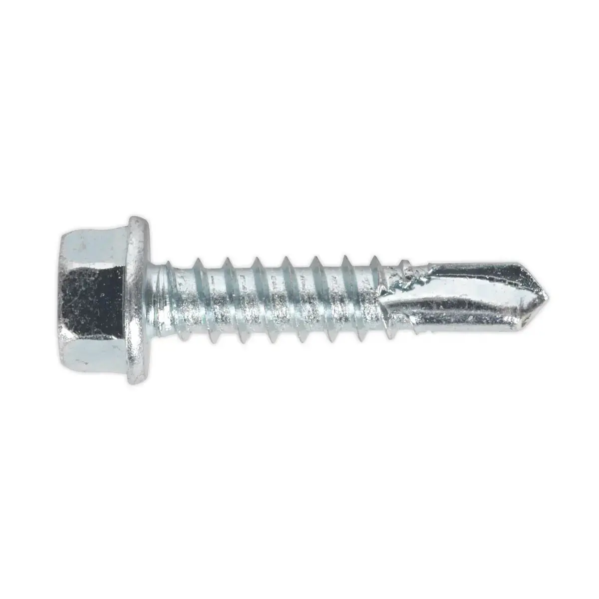 Sealey Self-Drilling Screw 5.5 X 25Mm Hex Head Zinc Pack Of 100 1