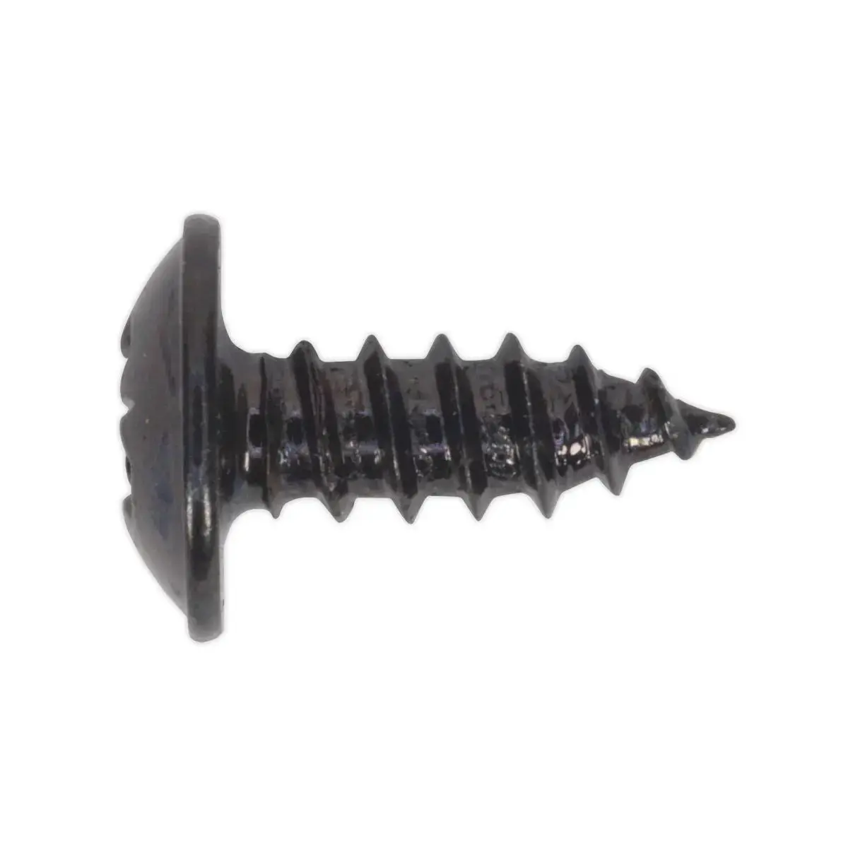 Sealey Self-Tapping Screw 3.5 X 10Mm Flanged Head Black Pozi Pack Of 100 1