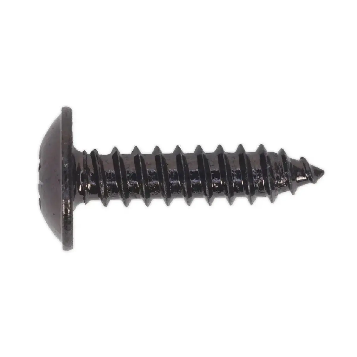 Sealey Self-Tapping Screw 4.8 X 19Mm Flanged Head Black Pozi Pack Of 100 1