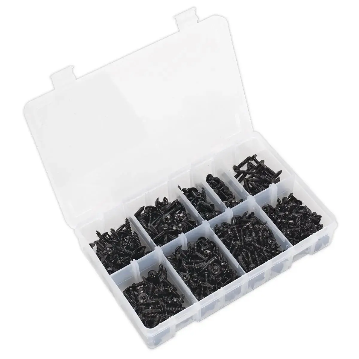Sealey Self-Tapping Screw Assortment 700Pc Flanged Head 1