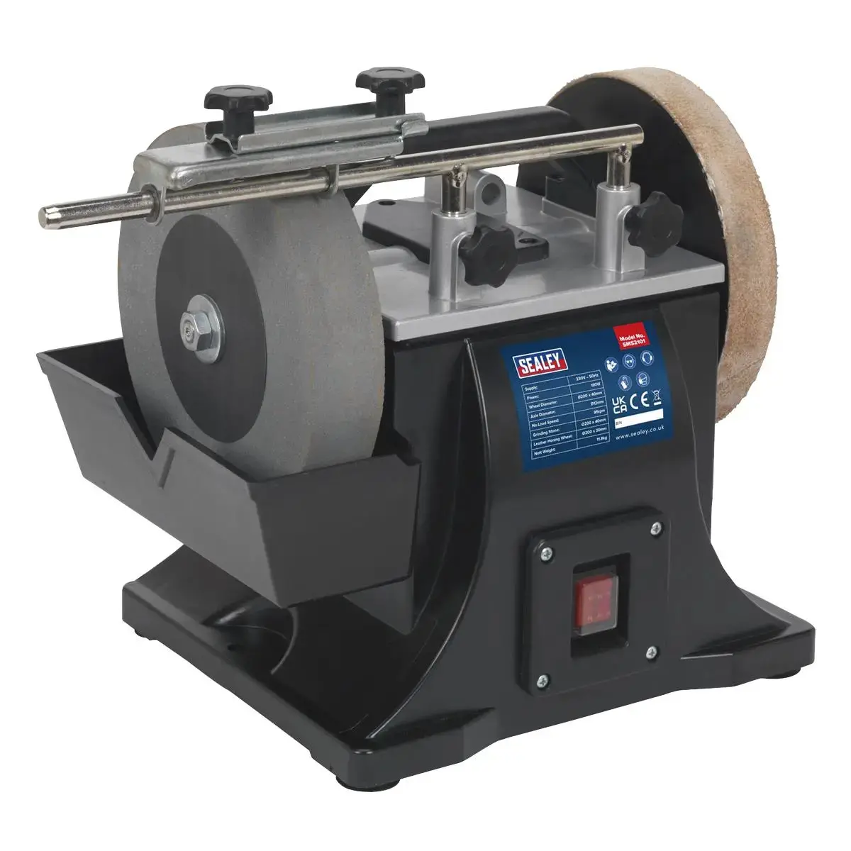 Sealey Sharpener Ø200mm With Honing Wheel 180W 1