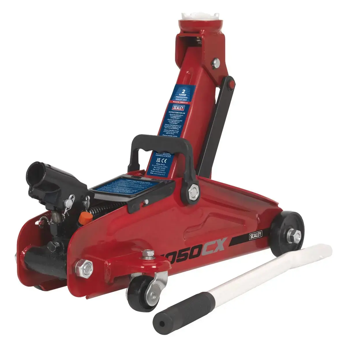 Sealey Short Chassis Trolley Jack 2 Tonne 1