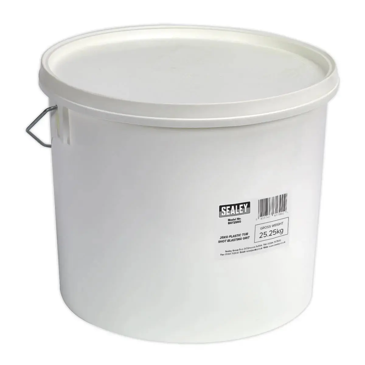 Sealey Shot Blasting Grit 25Kg Plastic Tub 1