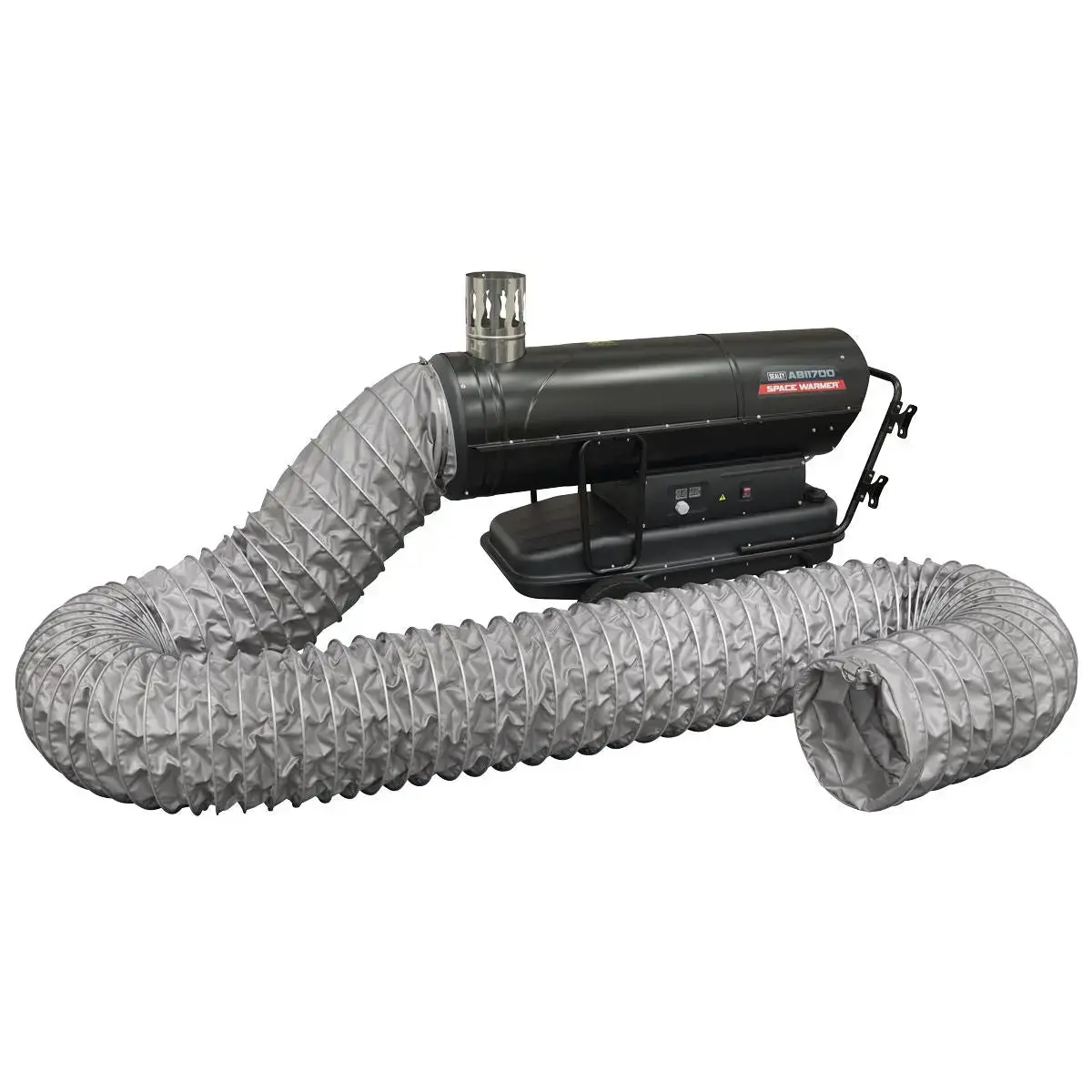 Sealey Space Warmer® Indirect Kerosene/Diesel Heater 170,000Btu/Hr With 5M Ducting 1