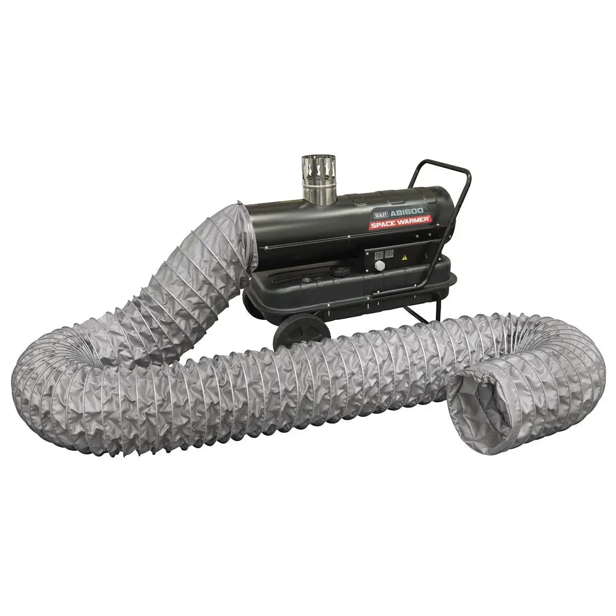 Sealey Space Warmer® Indirect Kerosene/Diesel Heater 68,000Btu/Hr With 5M Ducting 1