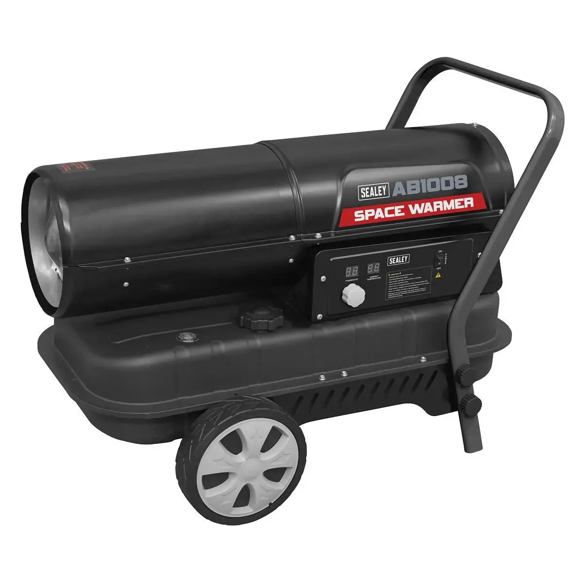Sealey Space Warmer® Kerosene/Diesel Heater 100,000Btu/Hr With Wheels 1