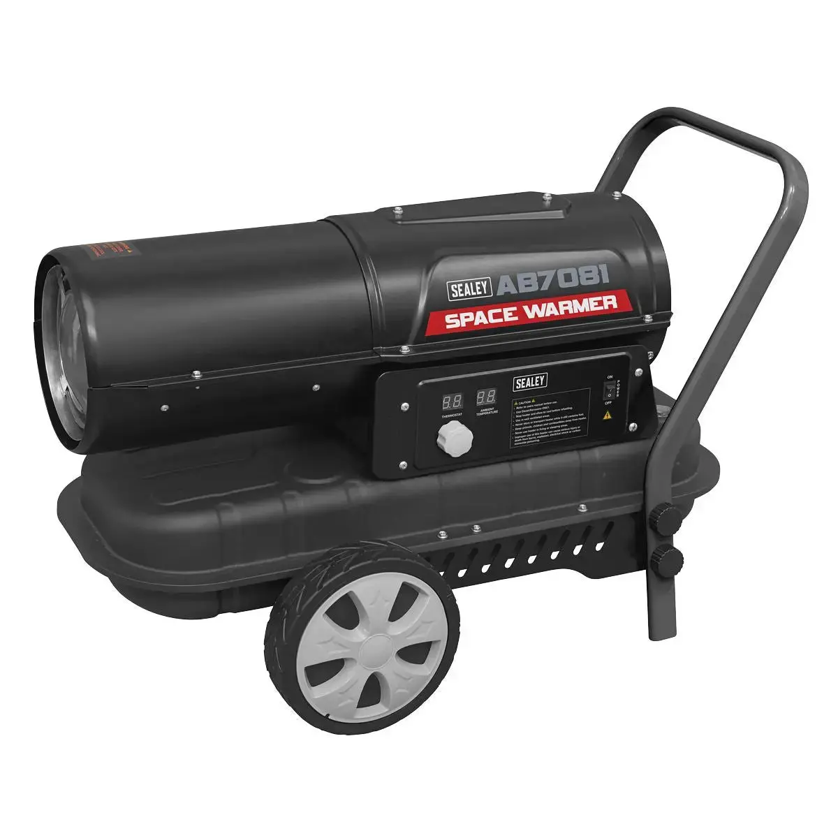 Sealey Space Warmer® Kerosene/Diesel Heater 70,000Btu/Hr With Wheels 1