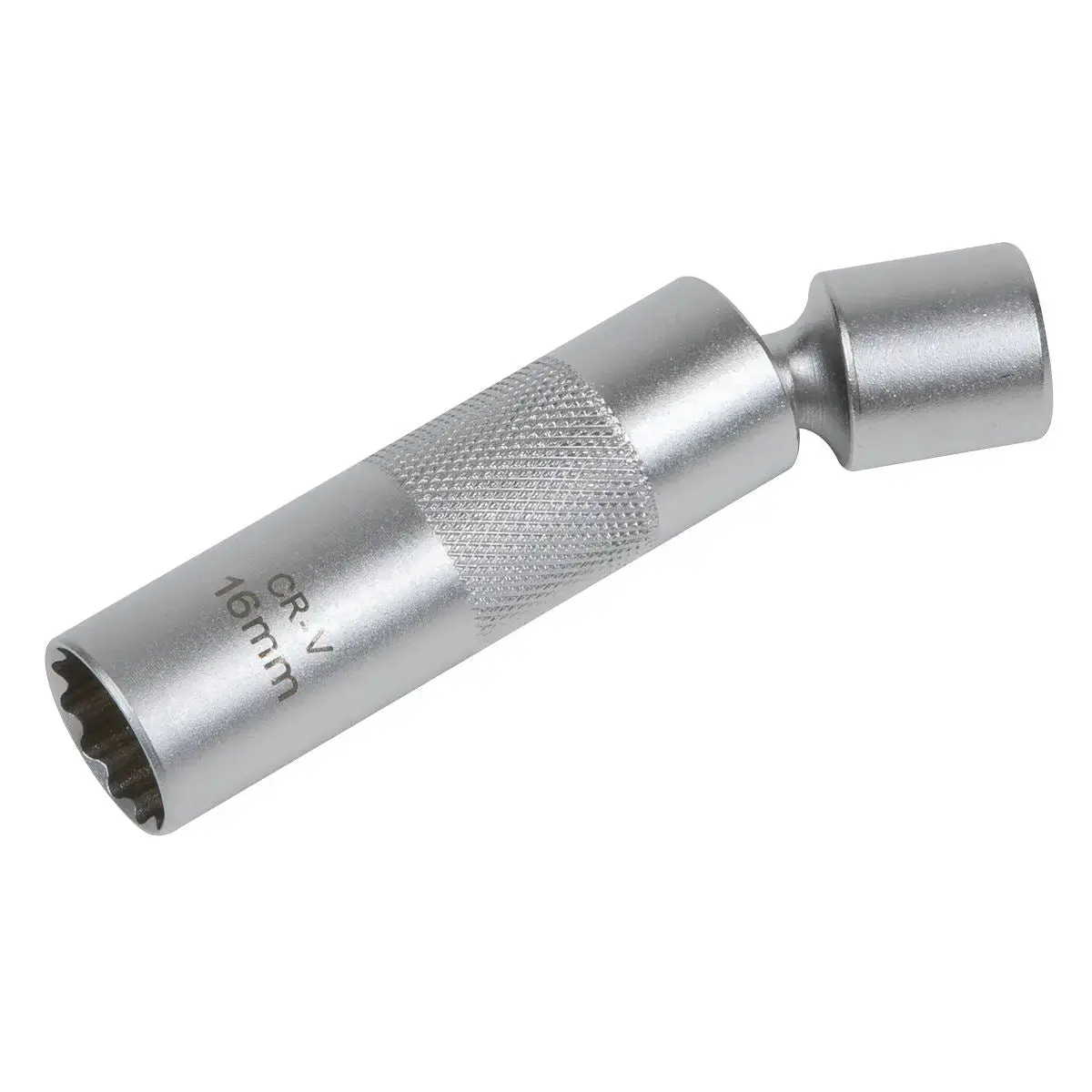 Sealey Spark Plug Socket With Universal Joint 3/8"Sq Drive 12-Point 16Mm 1