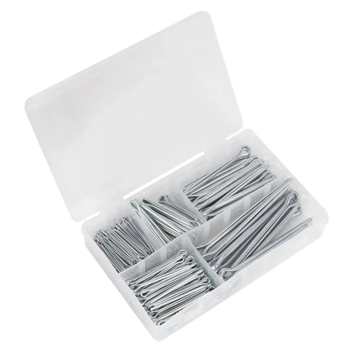 Sealey Split Pin Assortment 230Pc Large Sizes Metric & Imperial 1