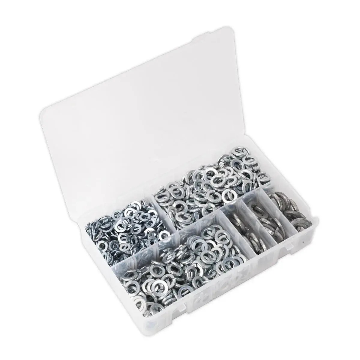 Sealey Spring Washer Assortment 1010Pc Din 127B M6-M16 Metric Zinc 1