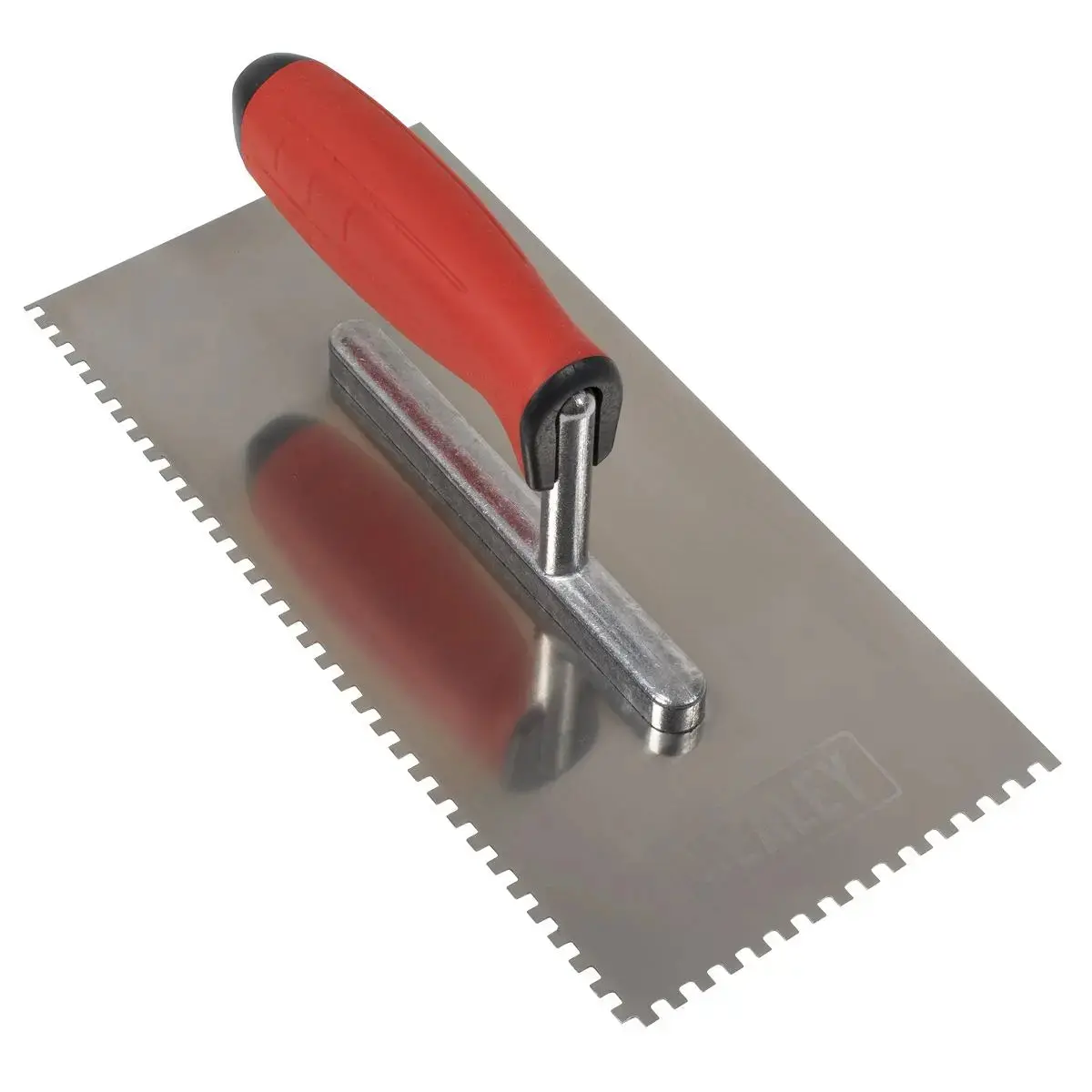 Sealey Stainless Steel 270Mm Notched Trowel - Rubber Handle - 4Mm 1
