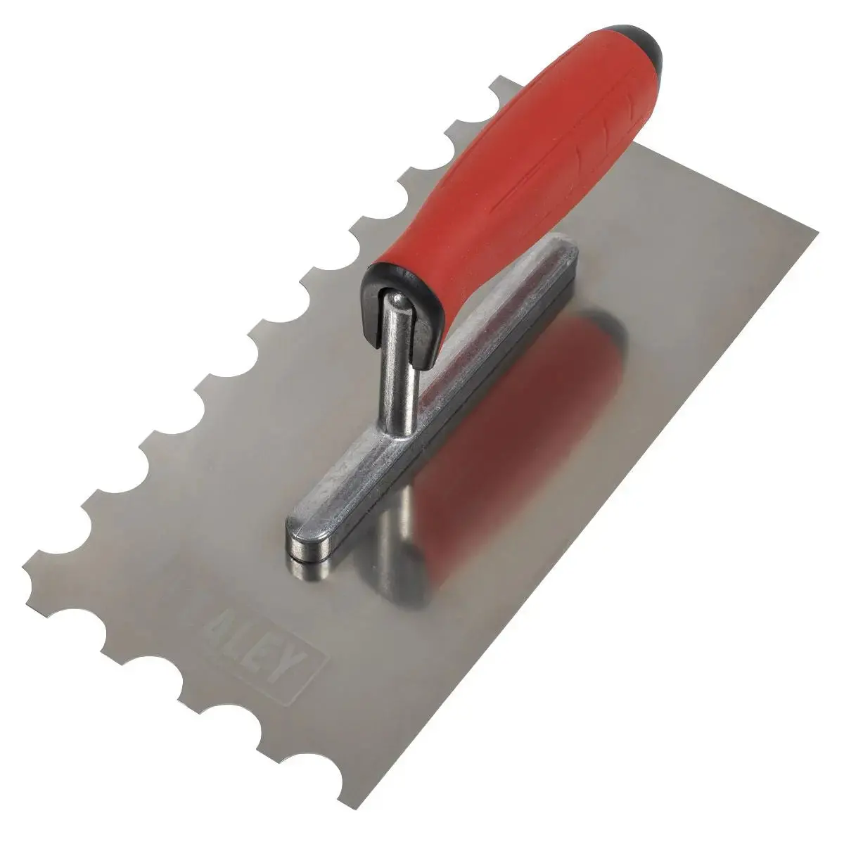 Sealey Stainless Steel 270Mm Semicircle Tooth Trowel - Rubber Handle - Aluminium Foot 2