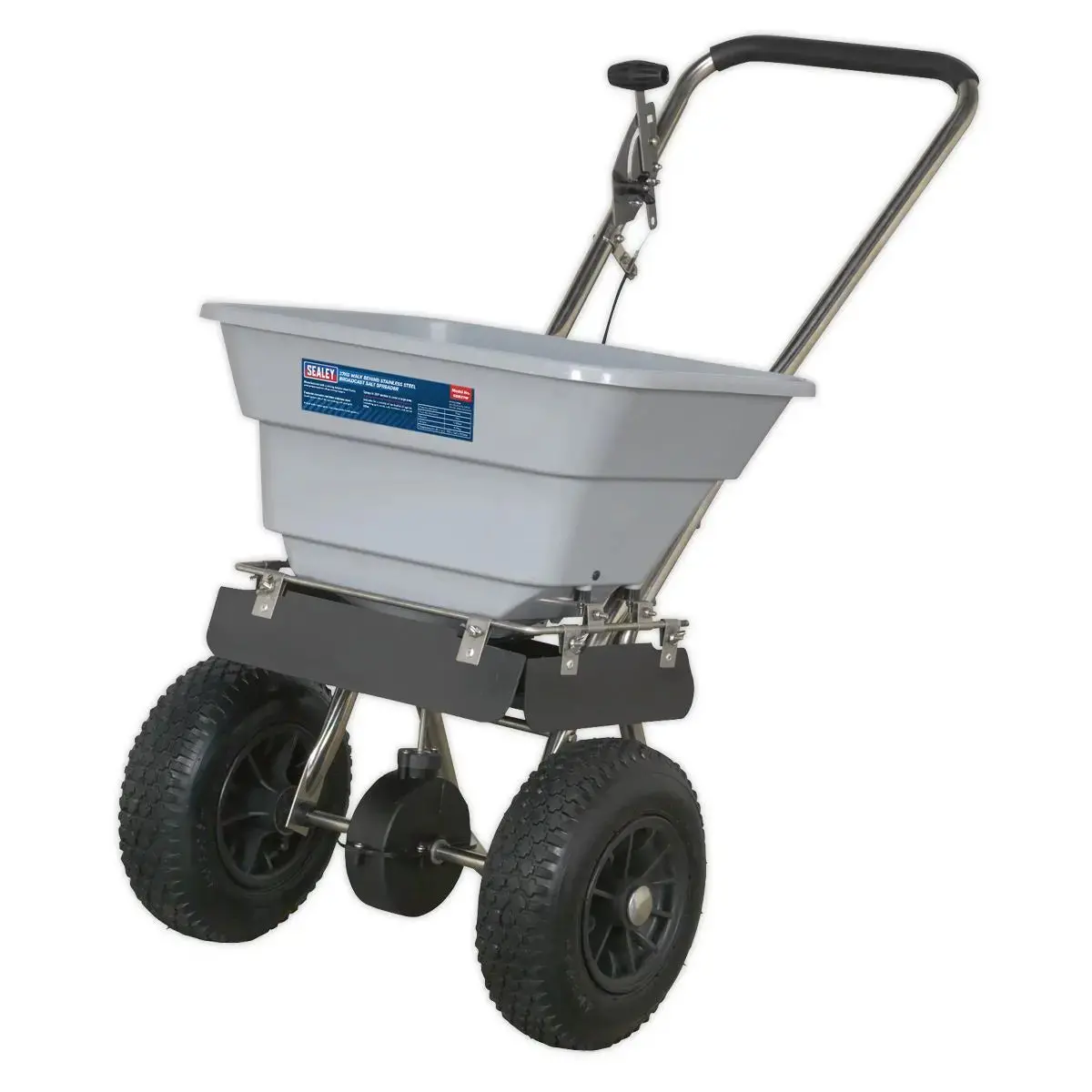 Sealey Stainless Steel Broadcast Salt Spreader 37Kg Walk Behind 1