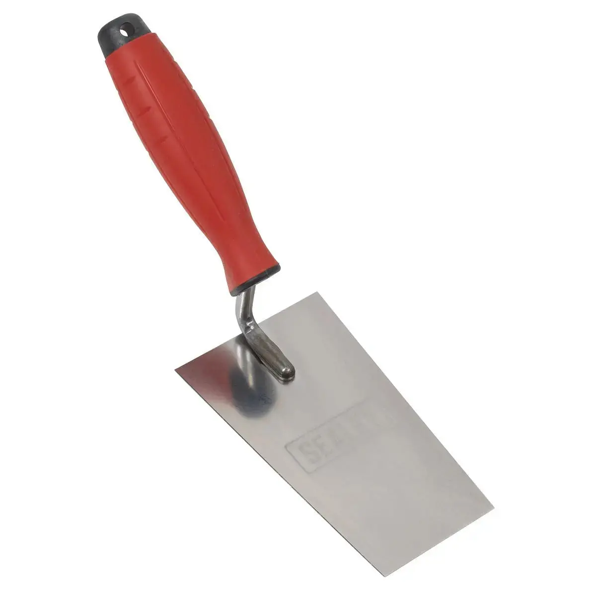 Sealey Stainless Steel Filler Trowel  - Rubber Handle - 140Mm 1