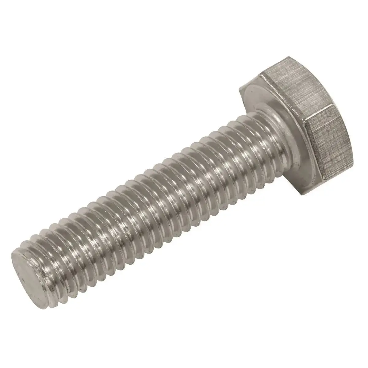 Sealey Stainless Steel Hex Head Set Screw Din 933 - M10 X 40 A2 - Pack Of 25 1
