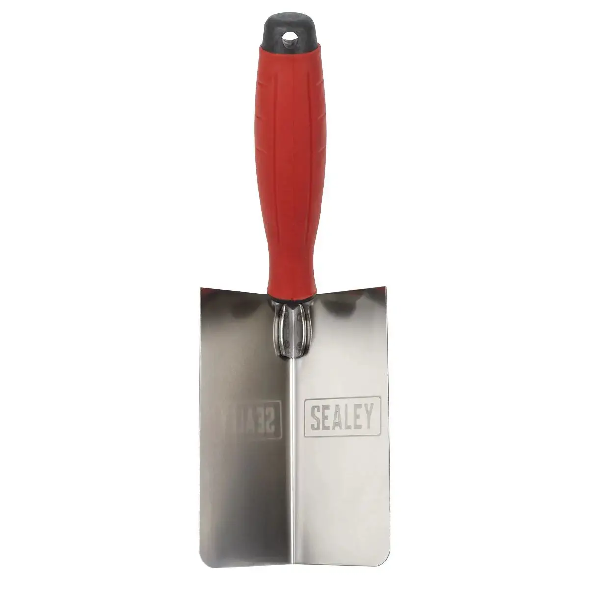 Sealey Stainless Steel Internal Corner Trowel - Rubber Handle - 120 X 60Mm 2