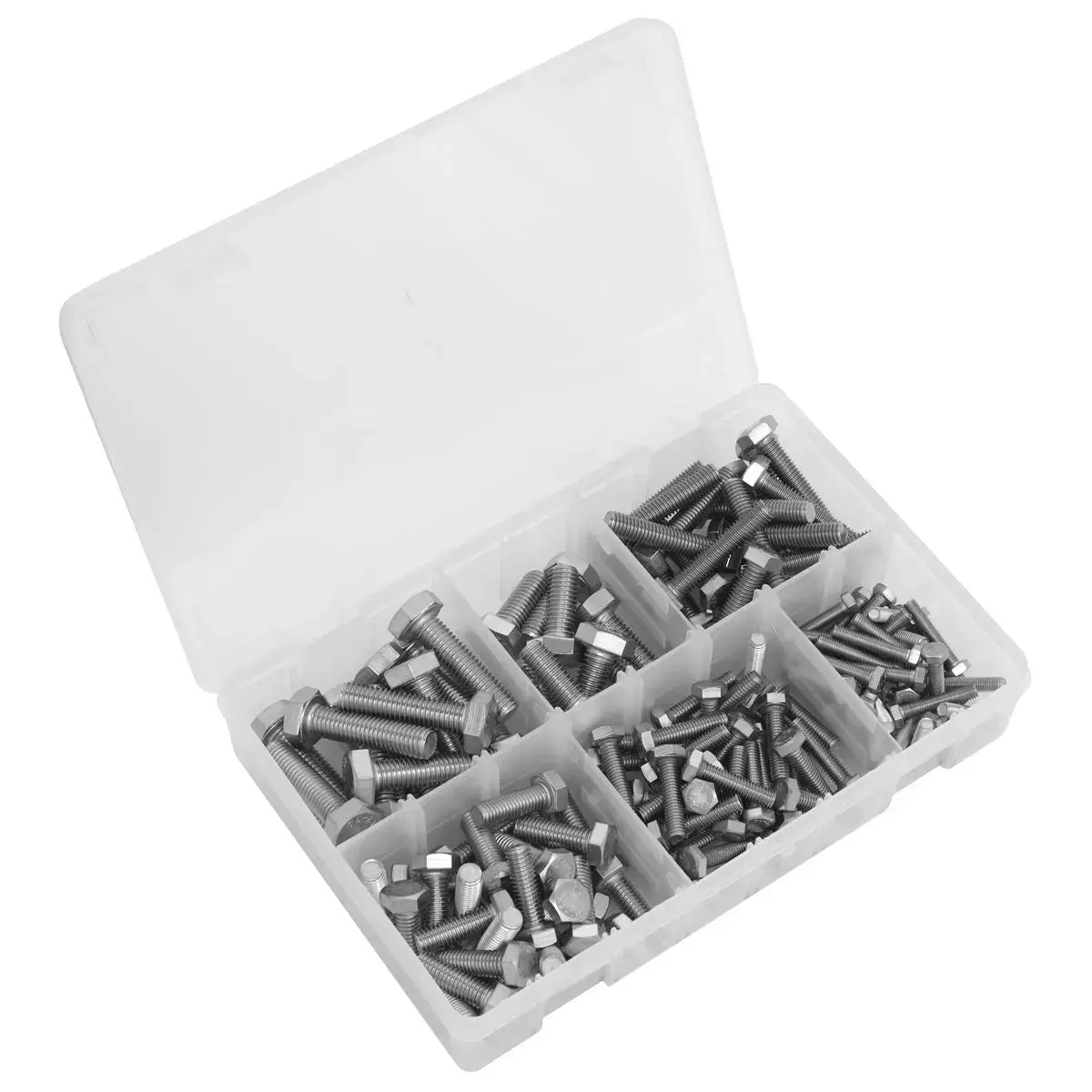 Sealey Stainless Steel Setscrew Assortment 150Pc M5-M10 1