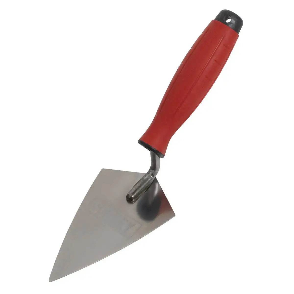 Sealey Stainless Steel Sharp Pointing Trowel - Rubber Handle - 140Mm 2